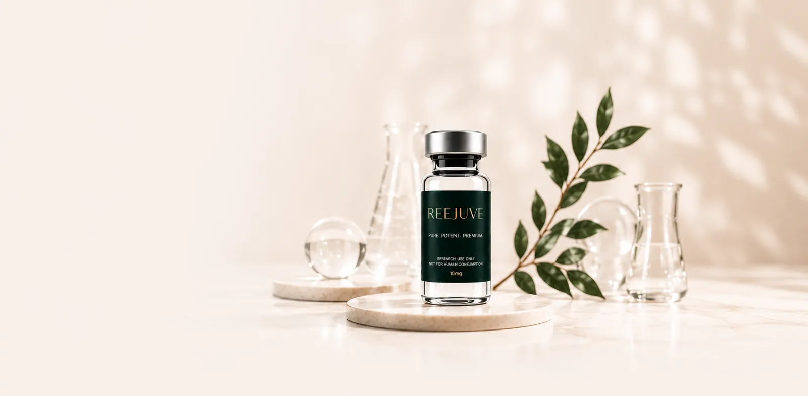 Reejuve peptide vial — pure, potent, premium